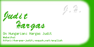 judit hargas business card